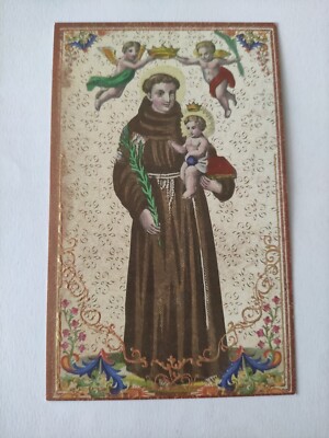 Sant' Antonio Di Padova Gloriae Santino Heilige Karte