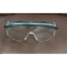 Vintage Uvex Astrospec 3000 Safety Glasses Black Frames Clear Len Adjustable OS