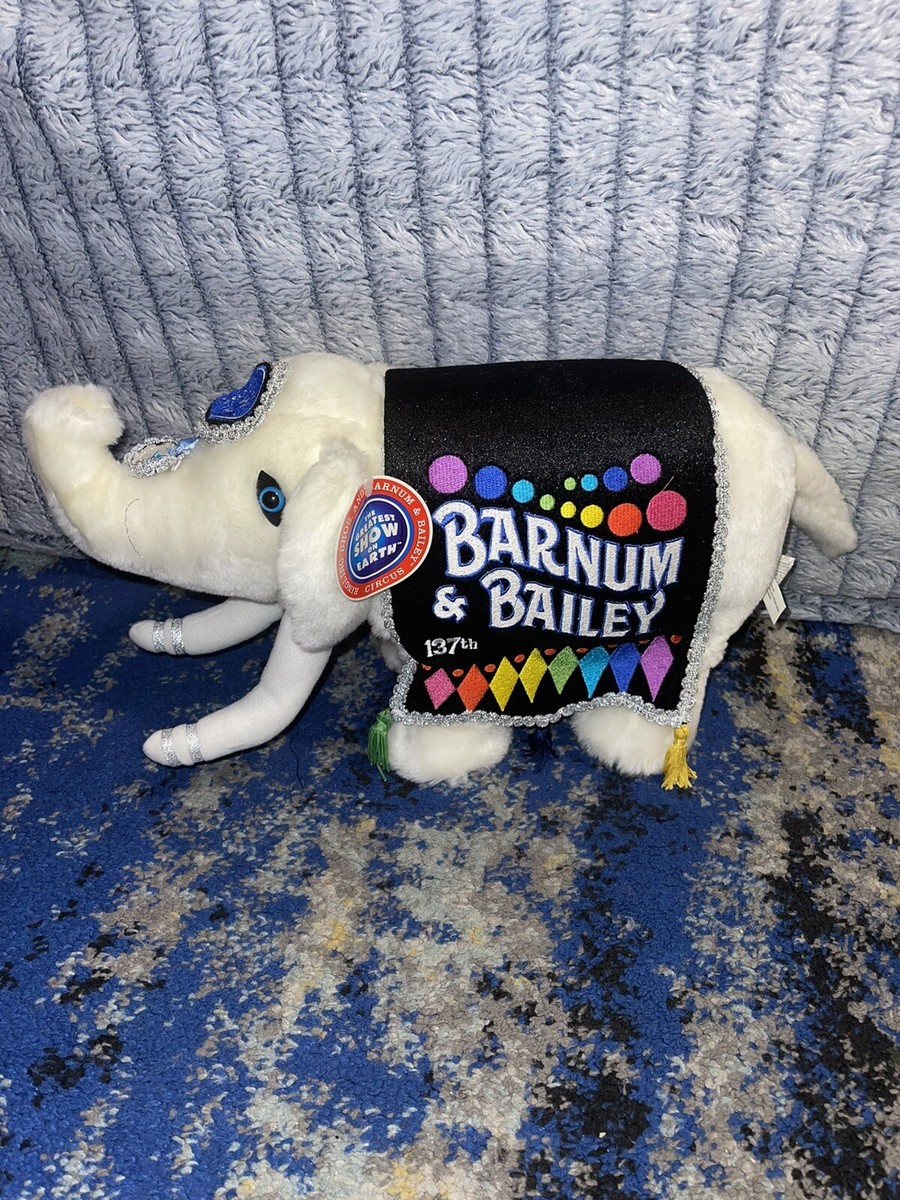 RINGLING BROS and BARNUM BAILEY 137th Edt White Plush Elephant - Main Image