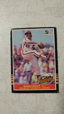 Nice Lot 6 Baseball Collector's Cards Shane Rawley Wade Boggs Tim Salmon E.T.C.