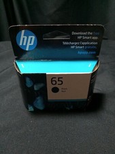 New In Box Genuine HP 65 Black Ink Cartridge Exp: Jan. 2025