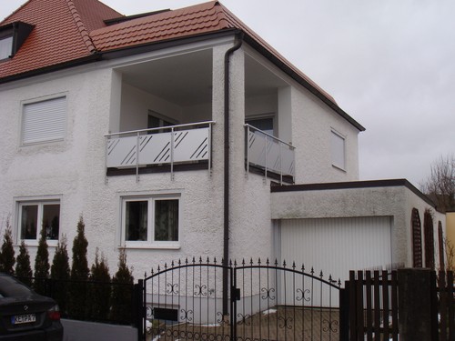 Aluminium Balkon Geländer Alu Eloxiert Lochblech Balkon Geländer - Bild 2 von 2