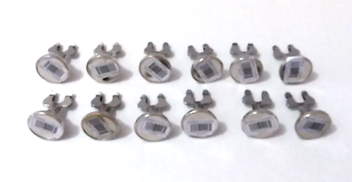 New 1.5" Place Card Holder Lot 12 Table Dinner Wedding Party Silvertone 176CH15 - Picture 5 of 5