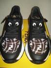 100% AUTHENTIC NEW MEN FENDI FLOW VERTIGO BLACK MIX MEDIA SNEAKER UK 11/US 12 — photo 3