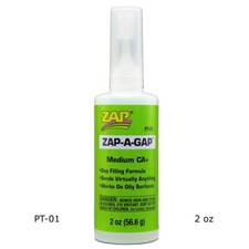 Zap-A-Gap PT01 CA Super Glue Medium Viscosity 2 oz / 56.6 g 