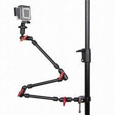 Camera Desk Mount Stand 3 Section Magic Arm w/ Super Clamp for Camera Smartphone
