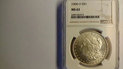 1904 O Morgan Silver Dollar NGC MS 62 SUPER NICE. S04O