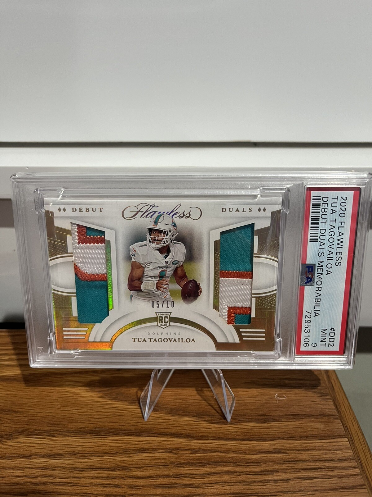 Tua Tagovailoa Panini Flawless Debut Duals Memorabilia #DD2 Base