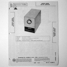 Knight Model KN-701 35DU705 Reverb Unit - SAMS Photofact   1963 - New NOS