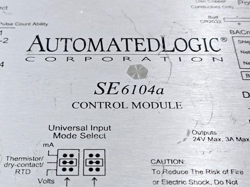 AUTOMATEDLOGIC SE6104a BACnet Control Module #6 - Picture 2 of 5