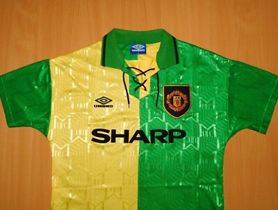 Manchester United CANTONA M MEDIUM 1992 away shirt jersey football