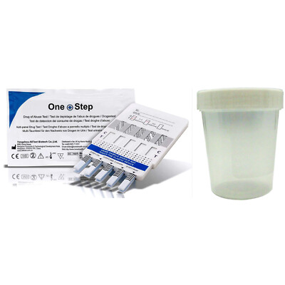 2 x 10in1 Drogentestset Urintest mit Probentopf - ein Schritt