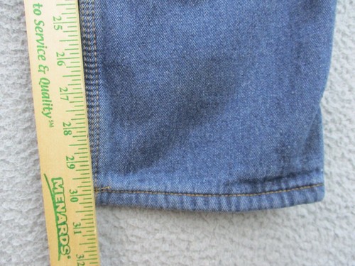 Key Fleece Lined Carpenter Jeans 40x32 (Actual 38x30) Denim Blue Workwear - Picture 6 of 12