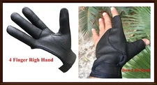 TRADITIONAL ARCHERY SHOOTING LEATHER GLOVE TOP QUALTY GLOVE 100% GENUINE LEATHER