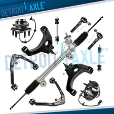 11pc Rack Pinion Front Upper Lower Control Arms Kit for Silverado Sierra 1500