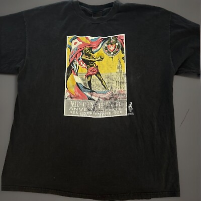 Atlanta 1996 Olympics T-Shirt XXL Black Hanes Single Stitch VTG