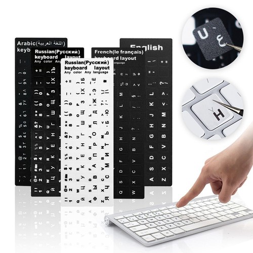 Arabic Deutsch Alphabet Layout Keyboard Stickers Russian Letter Spanish