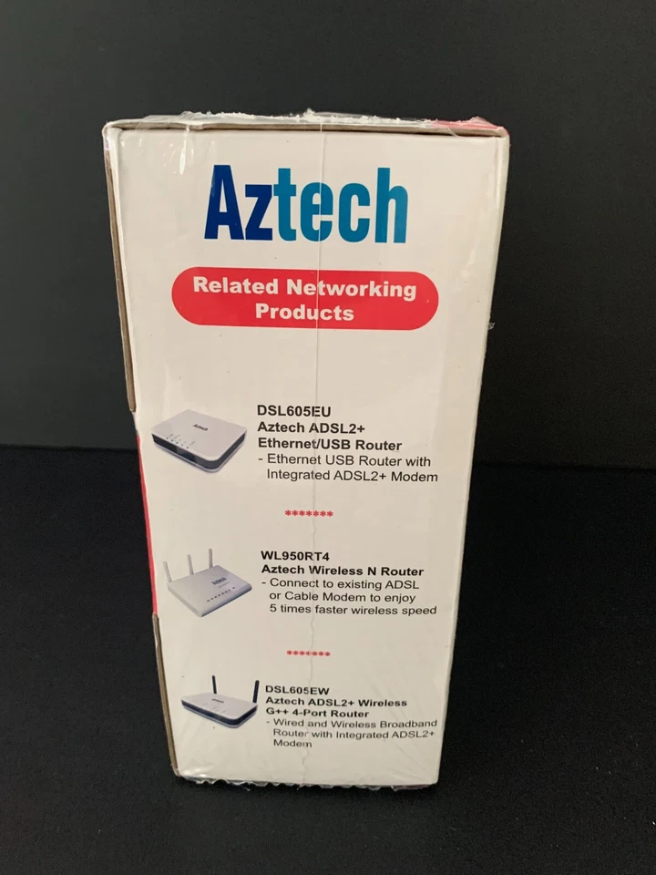 Aztech Powerline Networking Homeplug Turbo 85 Mbps Ethernet Adaptor HL105E 2 Pcs - Image 4 of 4