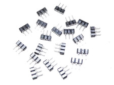 SBU03OZ SIL Socket Strip 3 Way Turn Pin Gold Plated Inner Contacts PACK of 20