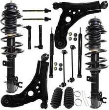 14pc Front Strut Rear Shock Control Arm Tie Rod for 2004-2009 Chevy Aveo 5 Wave