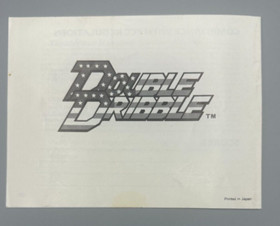 Vintage Doble Dribble Nintendo NES Aut&eacute;ntico Manual de Instrucciones Folleto Solo