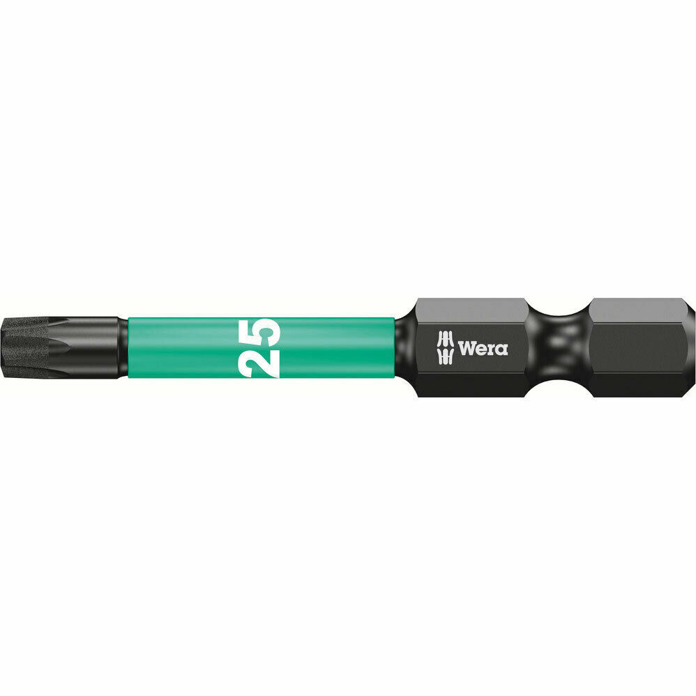 Original Wera 867/4 Impaktor T25 50mm Torx Screwdriver Impact Bits Diamond