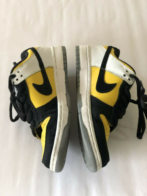 2006 NIKE DUNK SB LOW BIC SIZE 7 RARE BLACK VARSITY MAIZE YELLOW