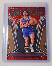 2024-25 NBA Totally Certified Gold Team Jared McCain Red Mirror /99 color match