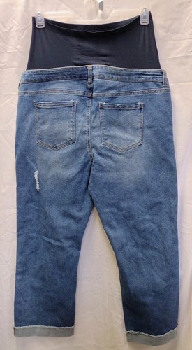 Time And True Women's 2XL (20) NWT Maternity Boyfriend Comfort Stretch Jeans - Picture 2 of 4