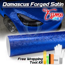 Pet Damascus Steel Forged Carbon Fiber Satin Royal Blue Car Vinyl Decal Sticker Pet Damascus Steel Forged Carbon Fiber Satin Royal Blue Car Vinyl Decal Sticker