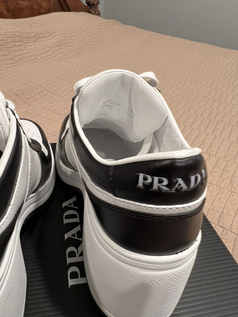 PRADA WOMEN DOWNTOWN HIGH-HEELED LEATHER SNEAKER 39.5 | eBay PRADA WOMEN DOWNTOWN HIGH-HEELED LEATHER SNEAKER 39.5 | eBay