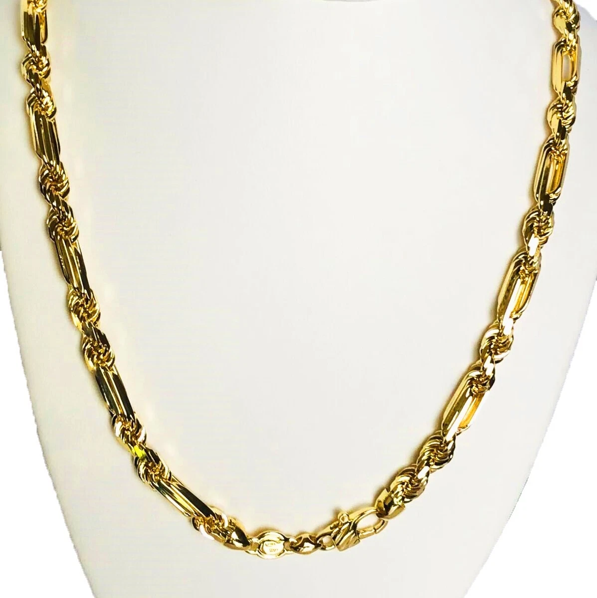 Mens 24 inch white gold chain deals