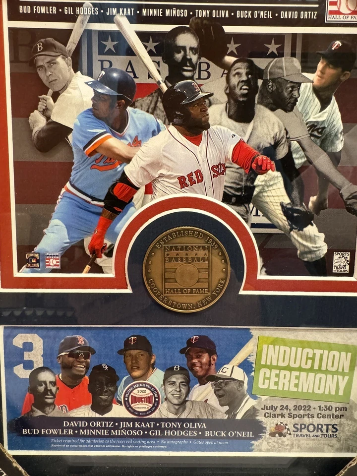 Hall Of Fame 2022 Red Sox Cooperstown Highland Mint Coin David Ortiz NIB - Image 2 of 4