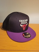 New Era 9FIFTY Hardwood Classics NBA Chicago Bulls Hat Black Purple RARE