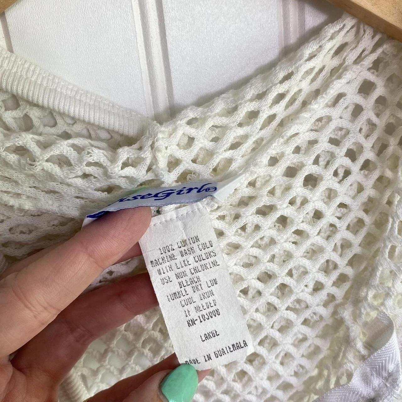 OFF WHITE Felpa con cappuccio vintage anni '90 in rete See Thru cotone zipup donna grande anni '90