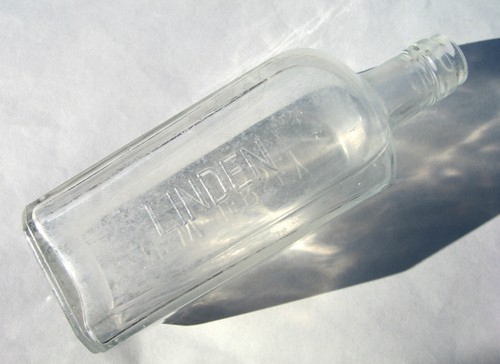 Old Antique Clear 7.75" Burnett’s London Dry Gin Bottle Linden NJ New Jersey - Picture 5 of 12