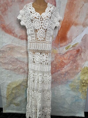 chinese dress ladies Terra Cotta Crochet Maxi Dress main image 1