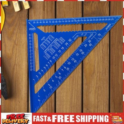12 Inch Triangle Ruler High Precision Metric Angle Ruler Carpenter Tools SN9F