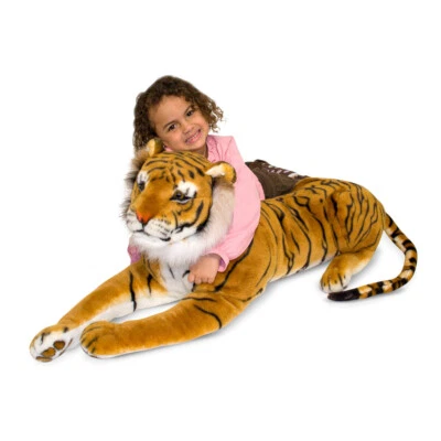 Melissa & Doug Riesen Tiger Kuscheltier XXL Plüschtier Stofftier 180 cm groß