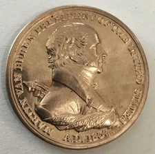 President Martin Van Buren Peace And Friendship Coin Medal