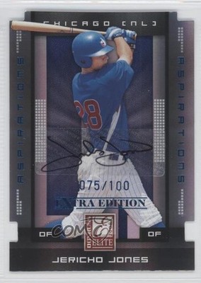 2008 Donruss Elite Extra Edition Aspirations Die-Cut /100 Jericho Jones Auto 0c2