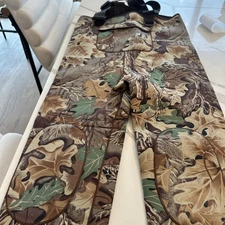 Fly Tech Camo Neoprene Waders Men's Medium Full Body Fishing Hunting Waterproof