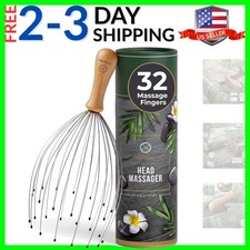 Wire Head Massager Scalp Massage Tool - 32 Fingers Octopus Scratcher - Stress...