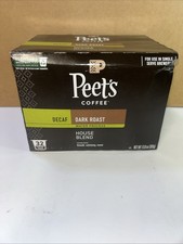 32 Peets Coffee, Dark Roast Decaf Coffee Pods, K-cups Arabica Coffee 09/26