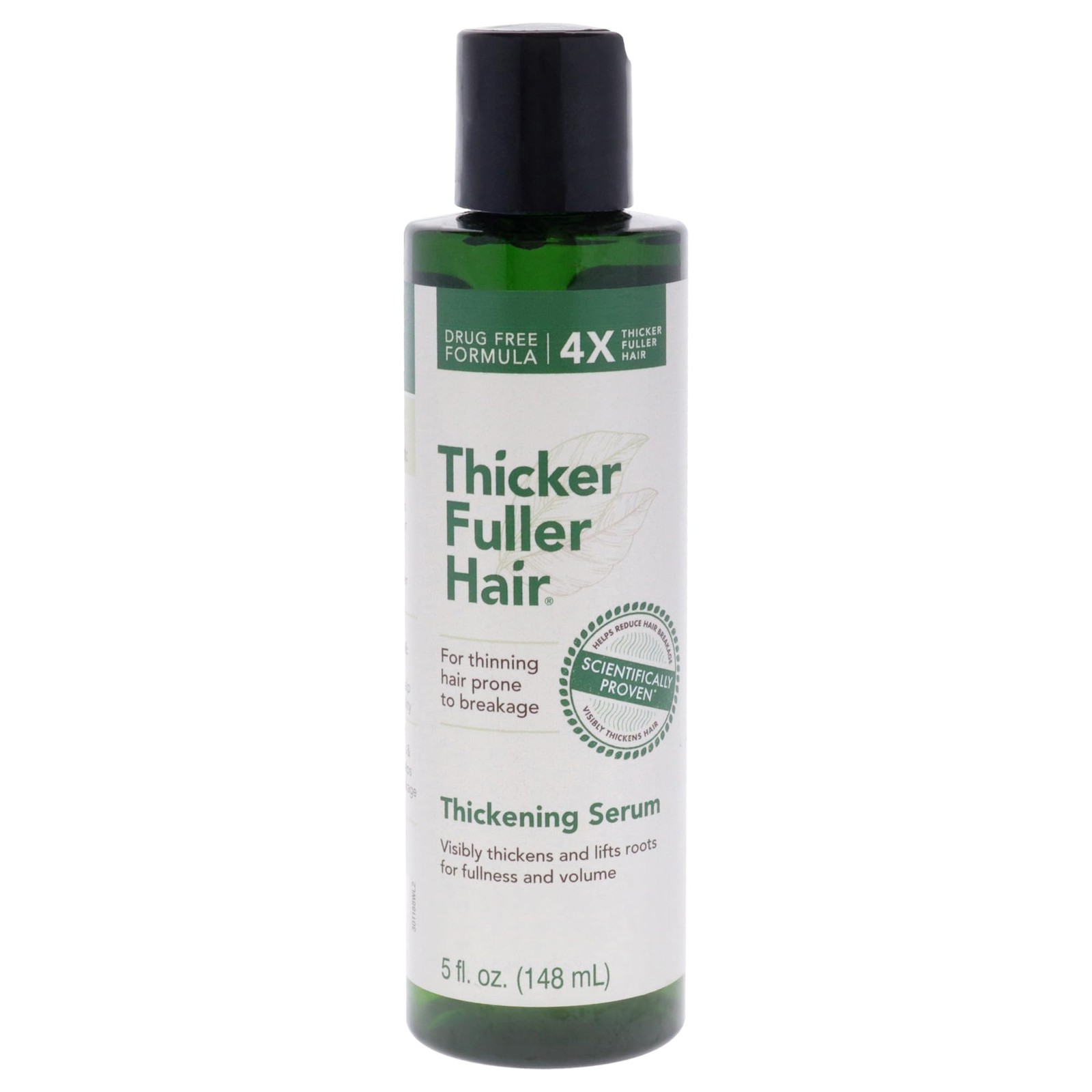 Thicker Fuller Hair Thickening Serum - 5 Ounce (Pack of 1), Off White 