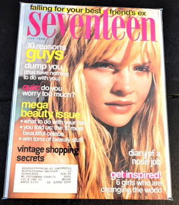 SEVENTEEN 雑誌 平成 VINTAGE SEVENTEEN MAGAZINE JUNE 1998 MEGA BEAUTY ISSUE 90S TEEN | eBay