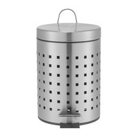 Msv Kosmetikeimer 3 Liter Silber Treteimer TretmüLleimer MüLleimer Abfalleimer