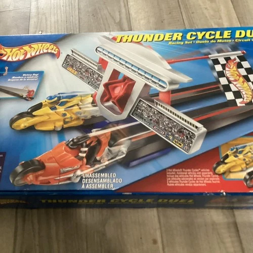 Vintage 2003 Hot wheels Thunder Cycle Duel Racing Set all Track No Motorcycles
