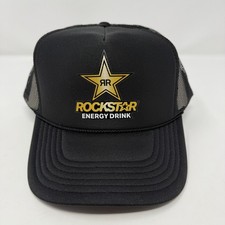 Cappello Berretto Rockstar Energy Drink Snapback Trucker Maglia Nero Promo