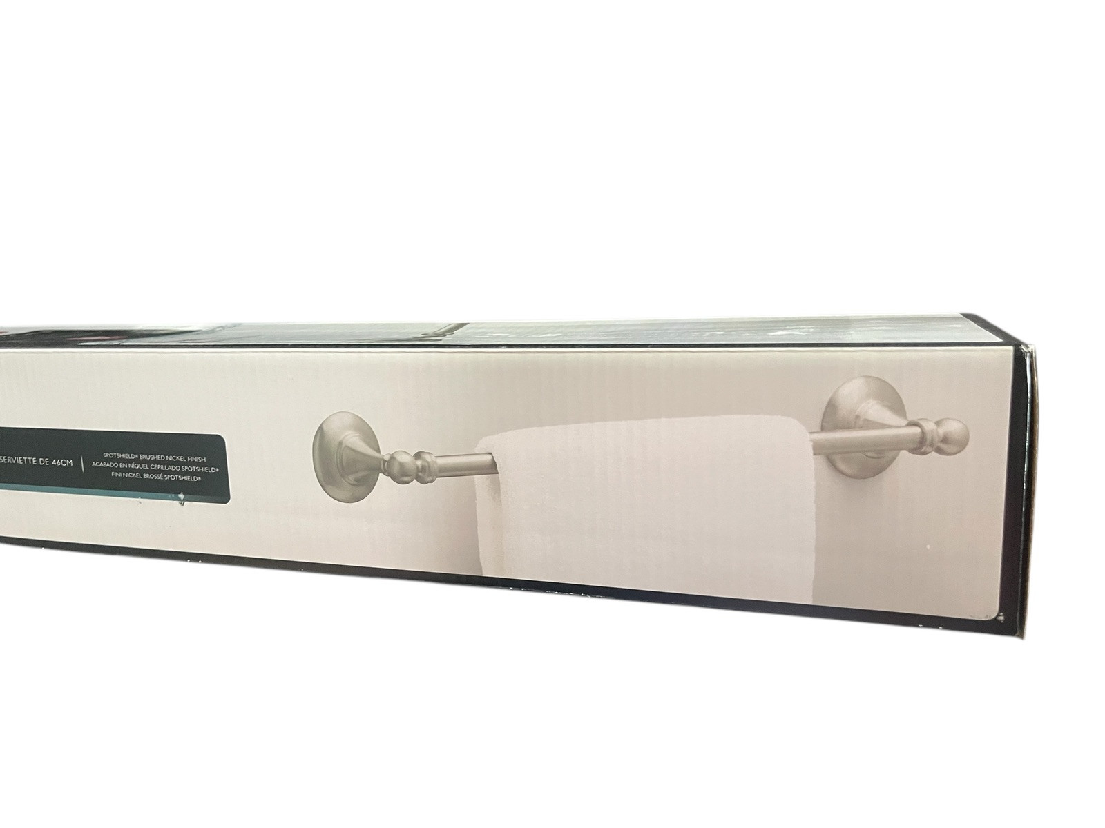 Delta Greenwich II 18" Towel Bar, SpotShield Brushed Nickel, GRE18-BN (18 inch)